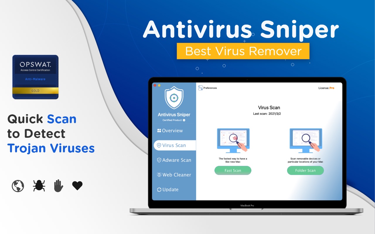 Antivirus Sniper 1.1 : Main Window