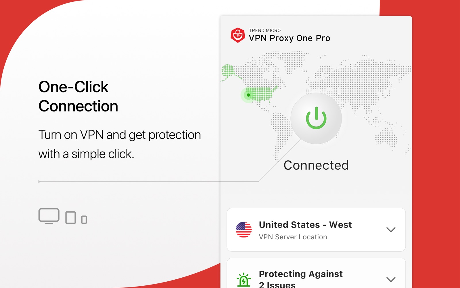 VPN Proxy One Pro 5.3 : Main Window