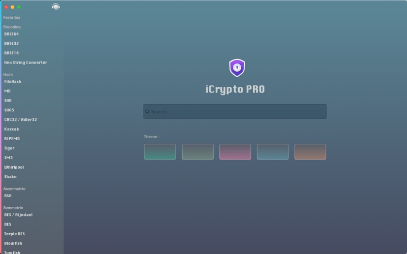 iCrypto Pro 1.4 : Main Window