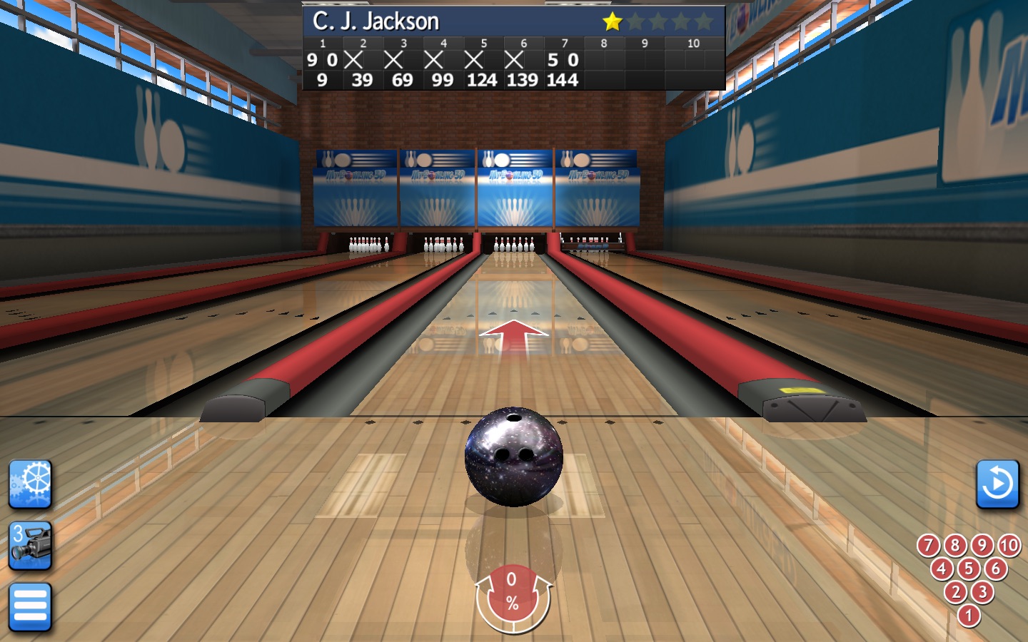 My Bowling 3D 1.3 : Main Window