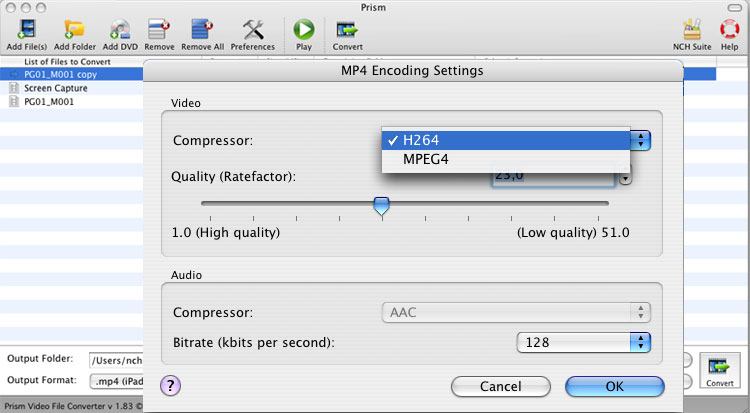 Prism Video Converter Free for Mac 9.28 : Main Window