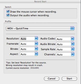 Recording Options