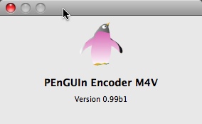 PEnGUIn Encoder M4V 0.9 : Main window