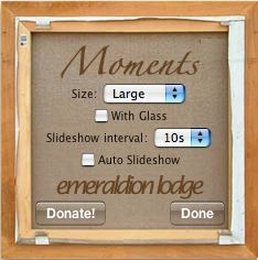 Moments 2.0 : Main window