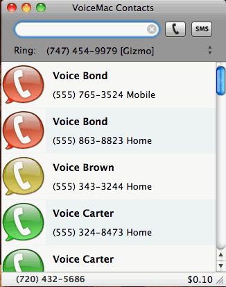 VoiceMac 0.1 : User Interface