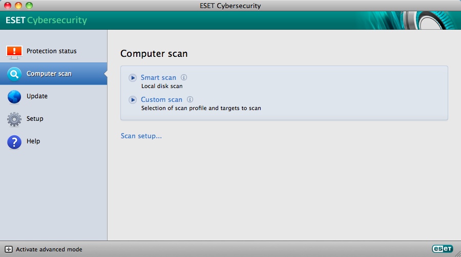 ESET Cybersecurity 4.0 : Custom Scan