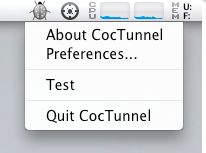 CocTunnel 0.3 : Main window