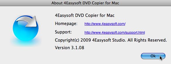 4Easysoft DVD Copier for Mac 3.1 : Main window