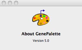 GenePalette 5.0 : Main window