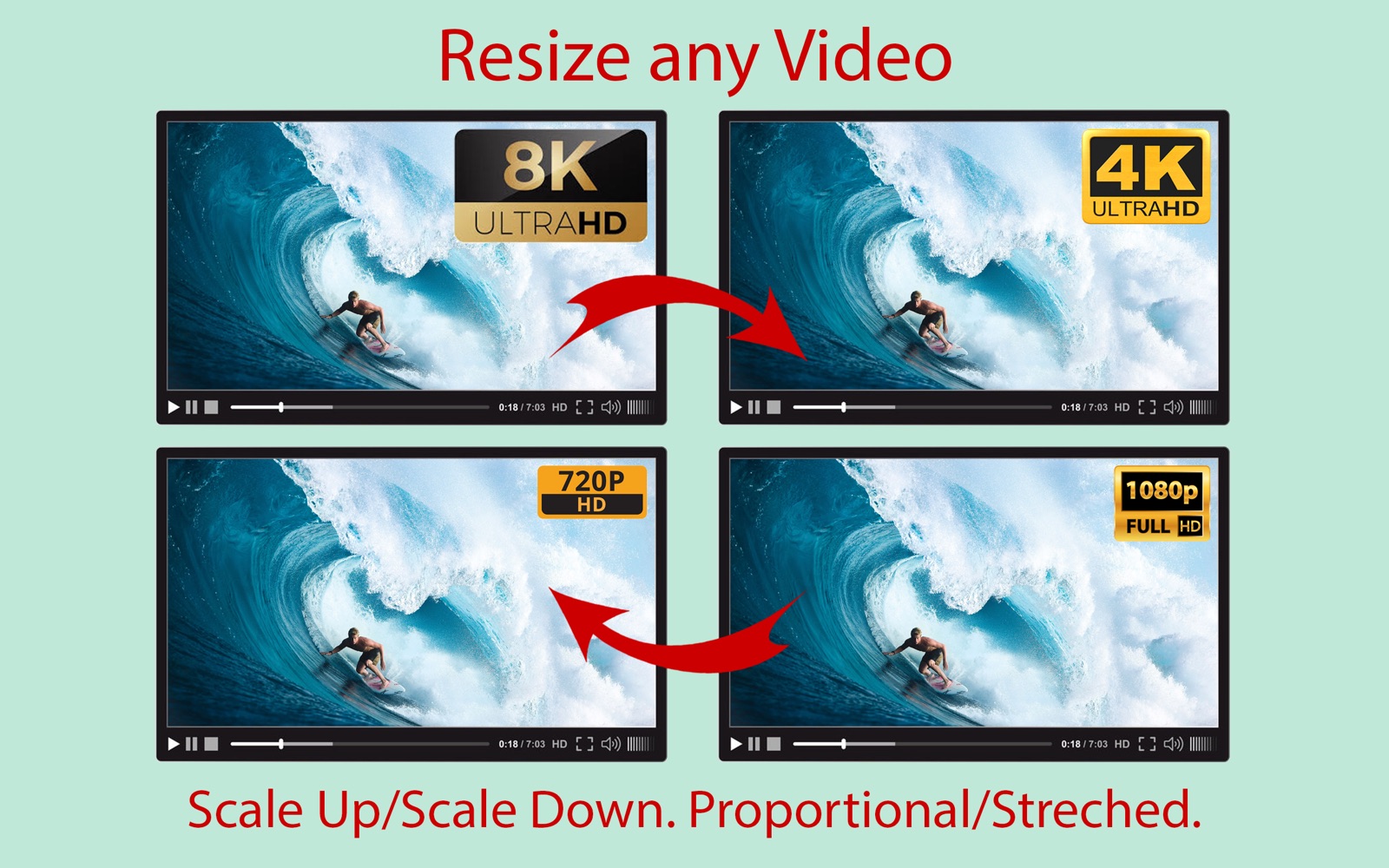 Resize Any Video 2.0 : Main Window