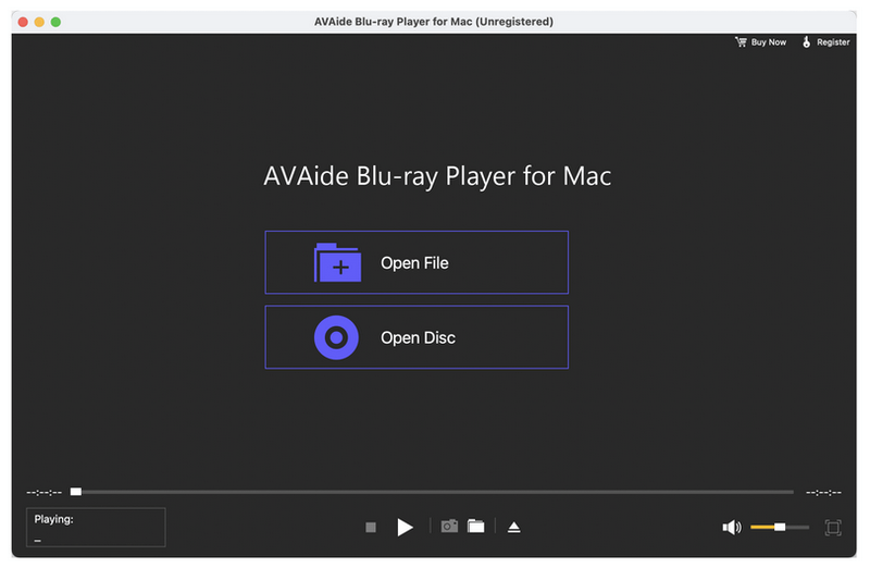 AVAide Blu-ray Player for Mac 1.0 : Main Window