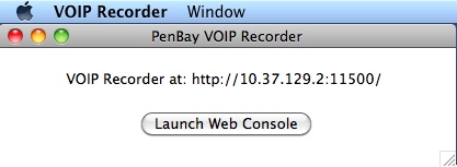 VOIP Recorder 1.0 : Main window