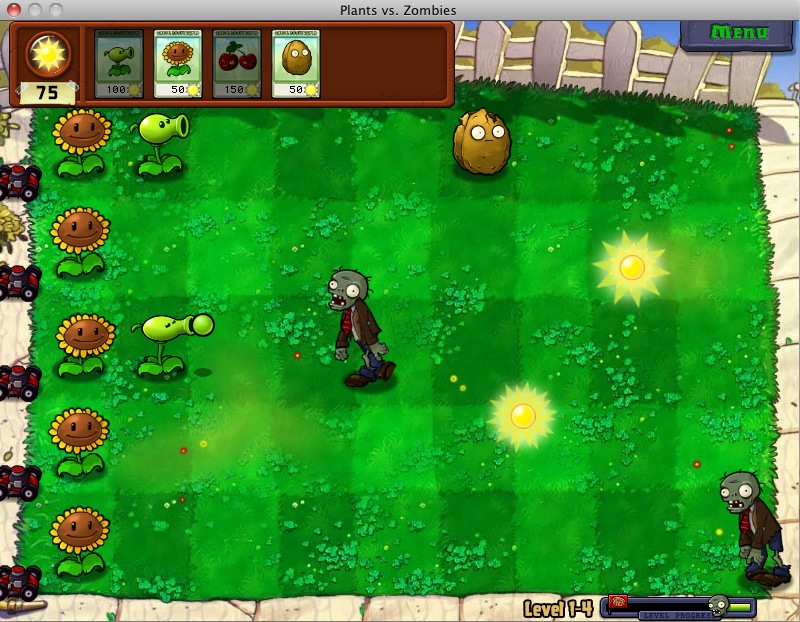 Plants vs. Zombies : Windowed mode