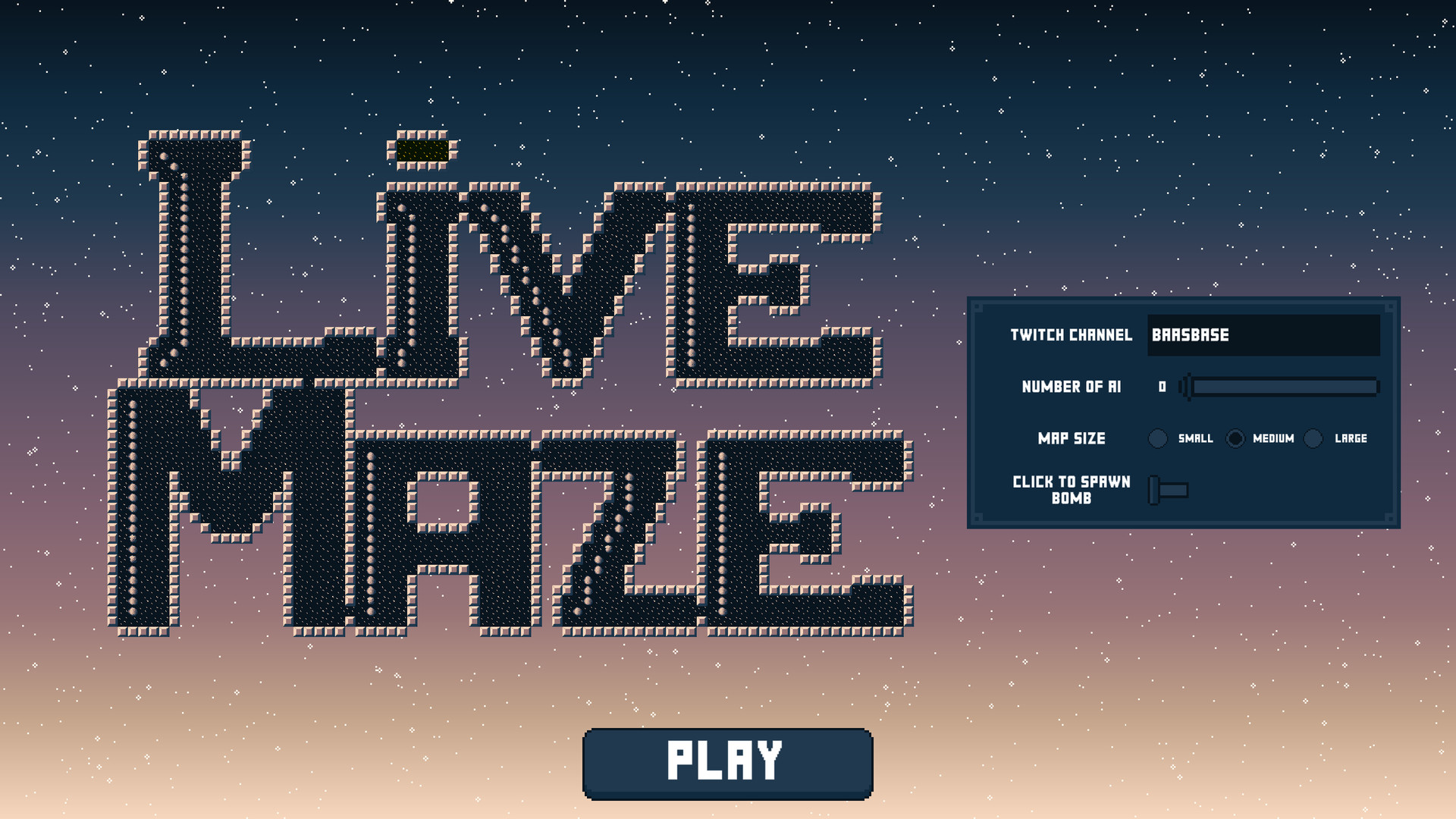 Live Maze 1.1 : Main Window