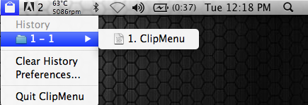 ClipMenu : Main Menu