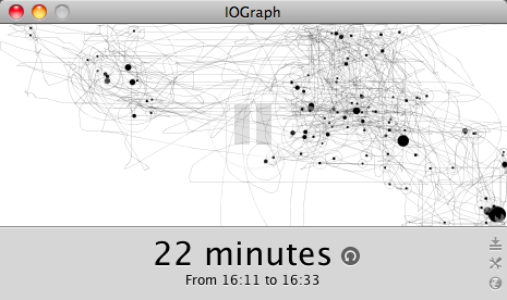 IOGraph 0.9 : Sample artwork after 22 minutes