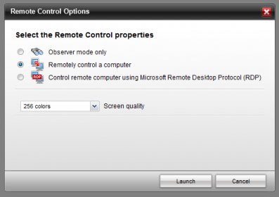Remote control options