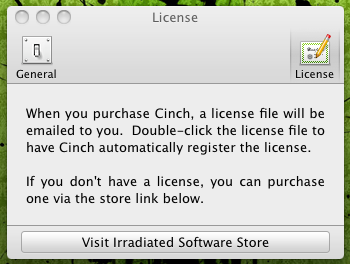 Cinch 1.0 : License Information