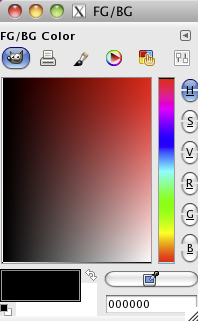 Gimp 2.6 beta : Colors