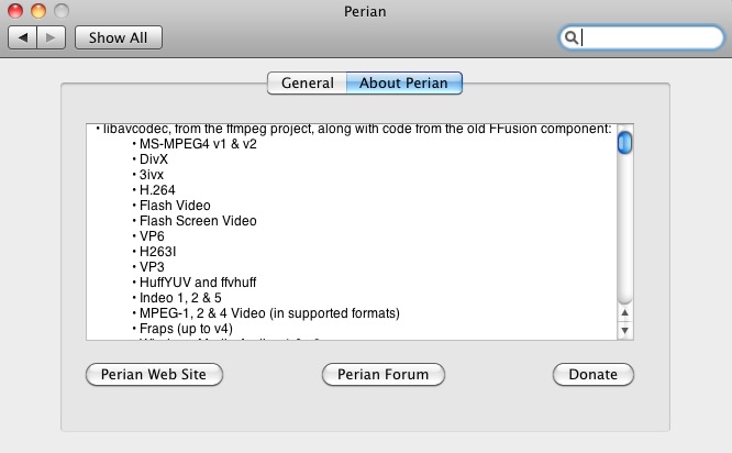 perian quicktime component