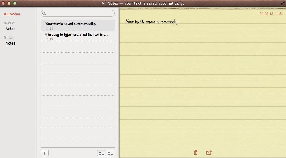 Notes by Apple Inc. 1.1 : Windowed Mode