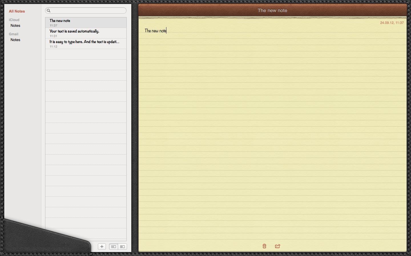Notes by Apple Inc. 1.1 : Full-Screen Mode