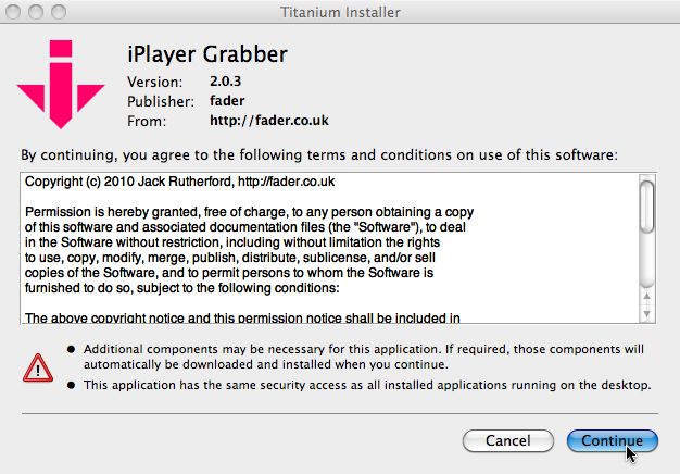 iPlayer Grabber 2 2.0 : Main window
