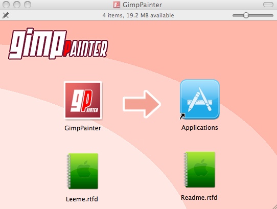 GimpPainter 2.6 : Main window