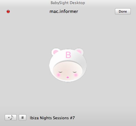 BabySight Desktop 3.0 : Main window