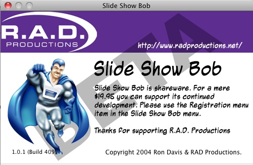 Slide Show Bob 1.0 : About