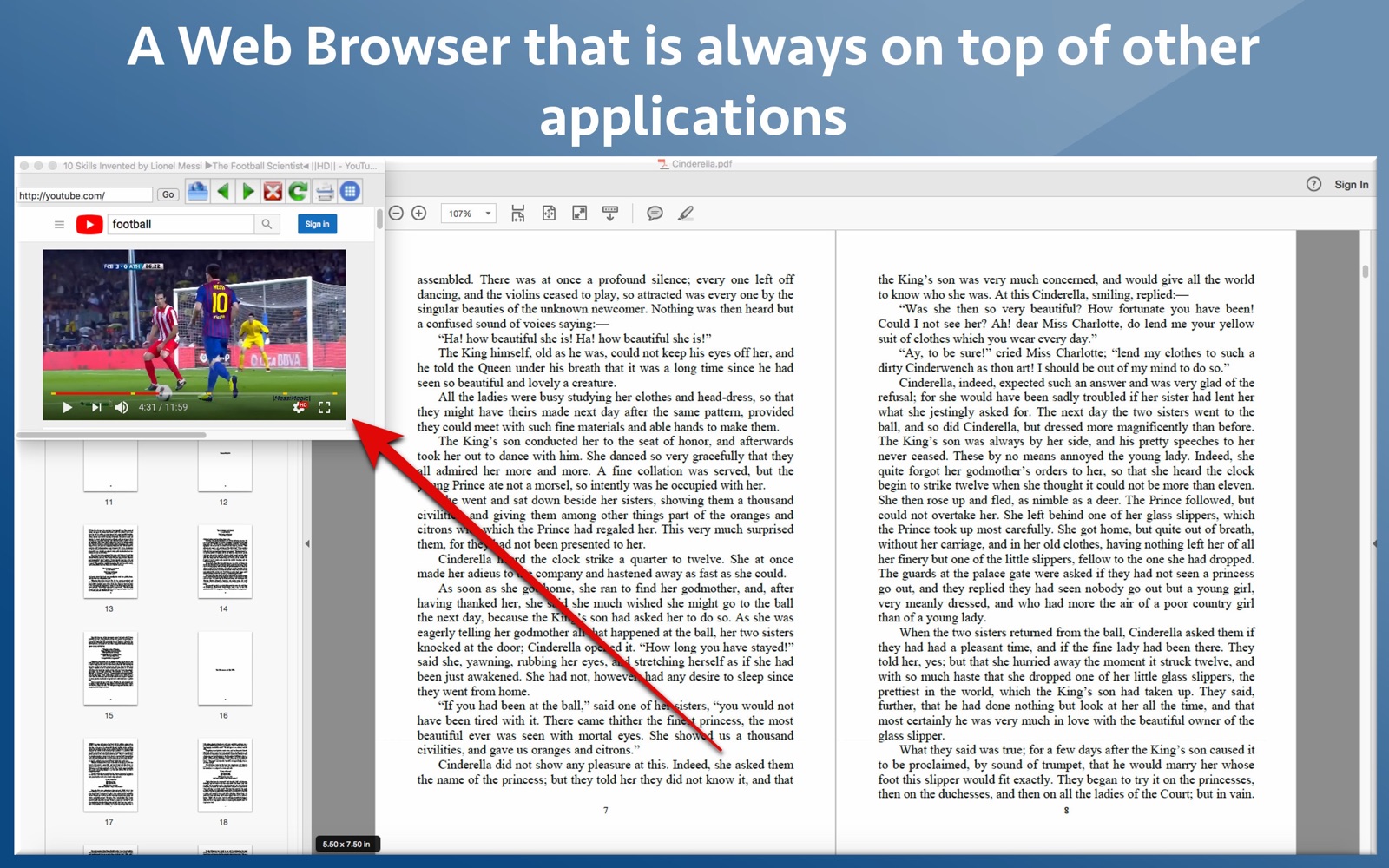 Always on Top Browser 4.3 : Main Window