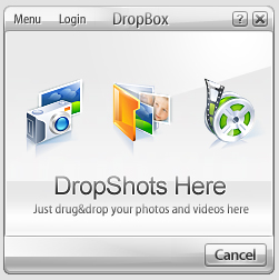 DropshotsDropBox 1.1 : Main window