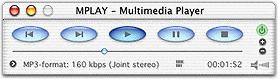MPLAY Multimedia Player 1.8 : Program window
