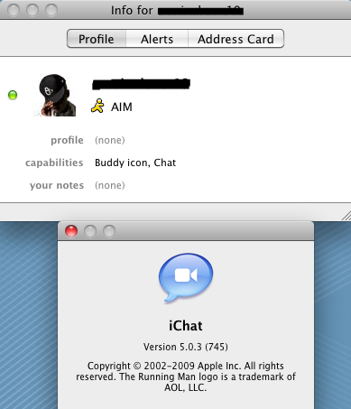 iChat : Info and About