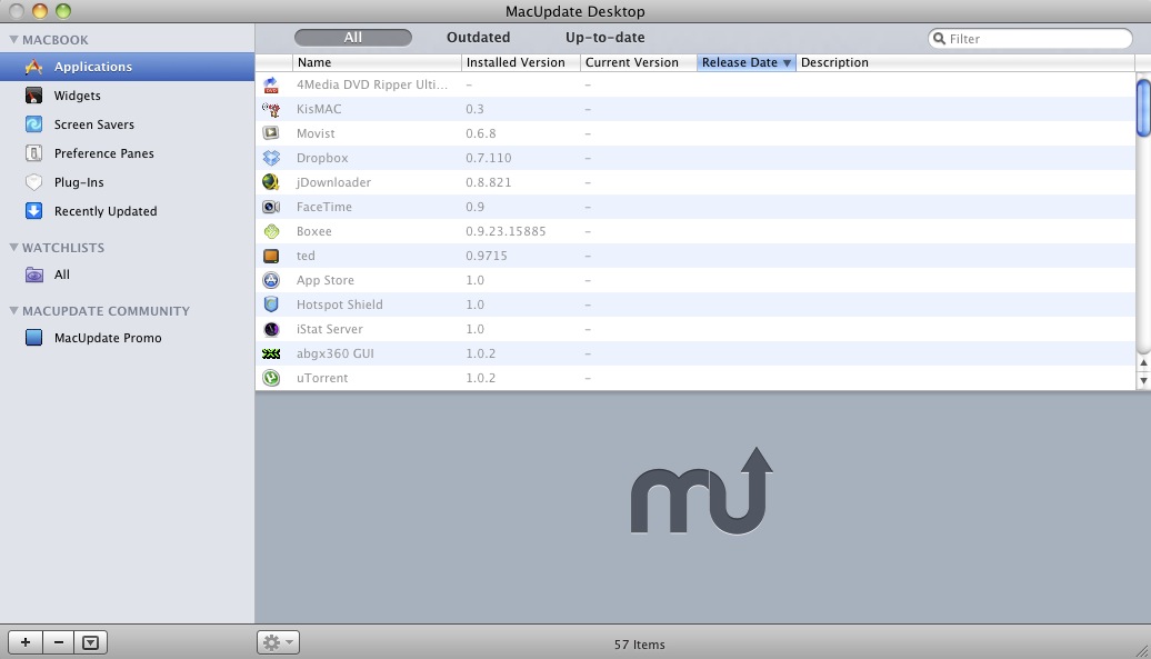 MacUpdate Desktop 5.0 : Main window