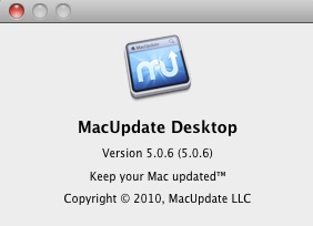 MacUpdate Desktop 5.0 : About window