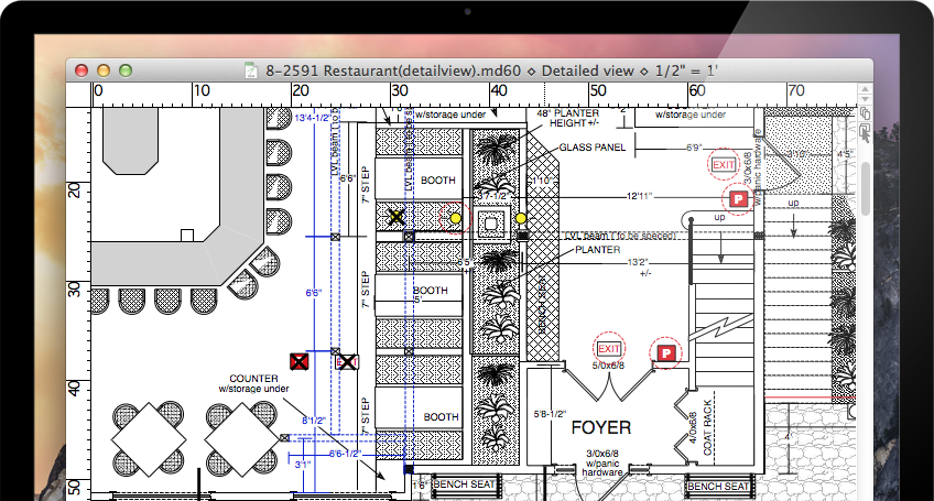MacDraft Pro 6.2 : Create detailed Floor Plans!