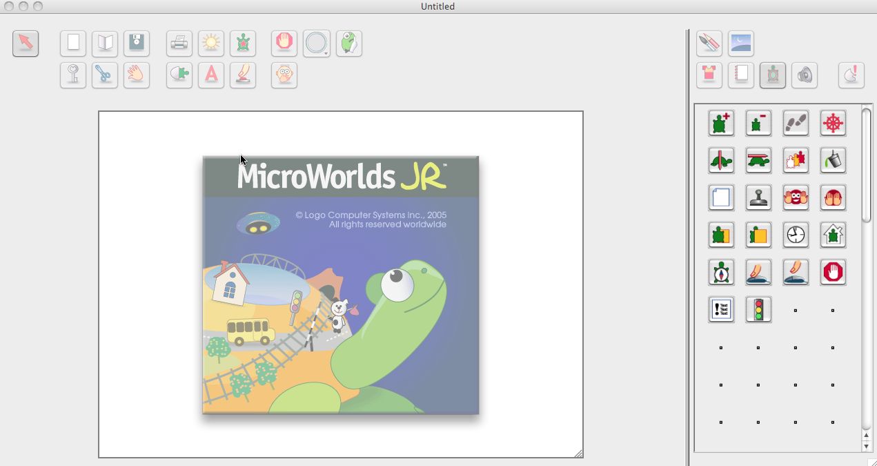 MicroWorlds JR 2.0 : Main window