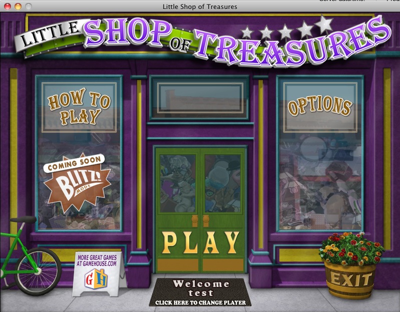 Little Shop of Treasures 1.0 : Main menu