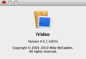 iVideo 4.5 : About