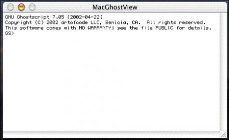 Ghostscript per mac os x