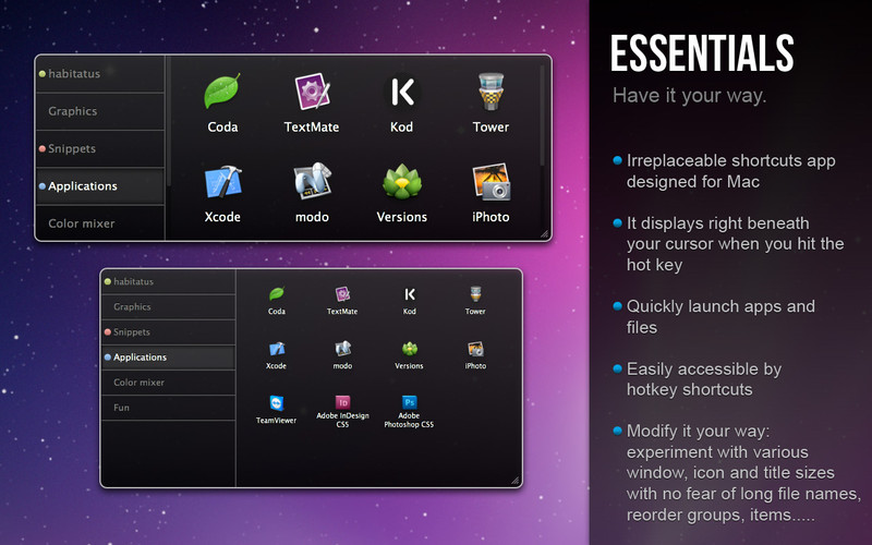 Essentials 2.1 : Essentials screenshot