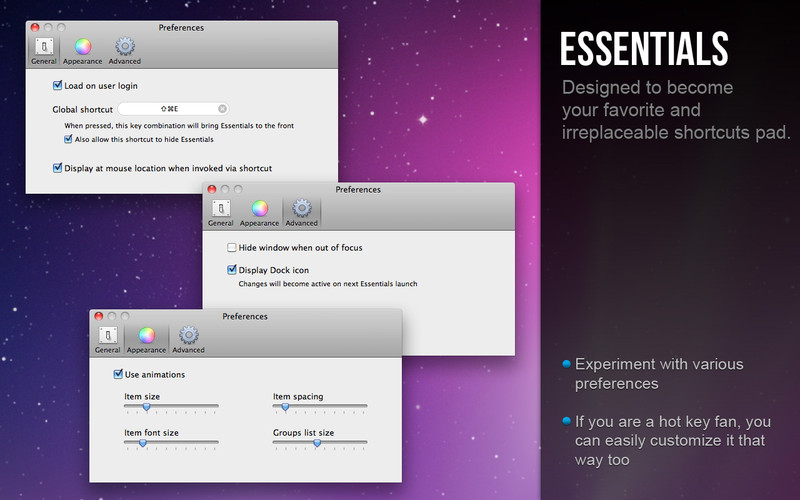 Essentials 2.1 : Essentials screenshot