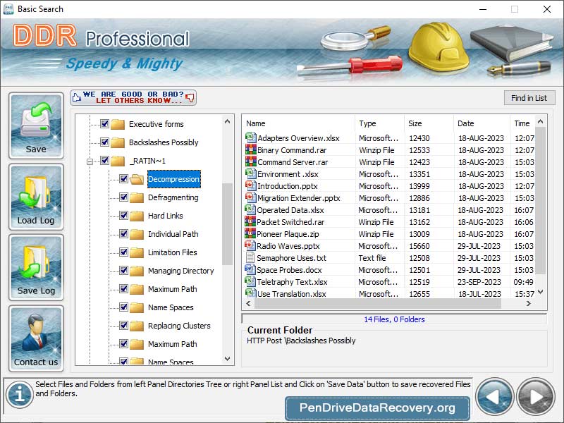 Mac DDR Professional Data Recovery Software 5.3 : Main Window