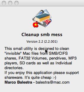 CleanUp smb mess 2.2 : Main window