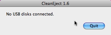 CleanEject 1.6 : Main windows