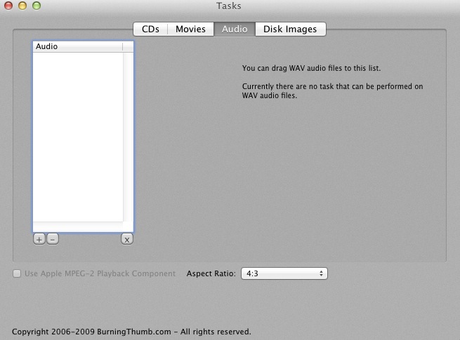 AppleMacSoft Video Converter 1.6 : Audio