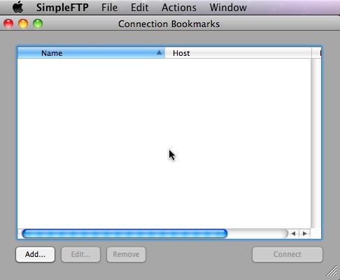 SimpleFTP 3.1 : Main windows