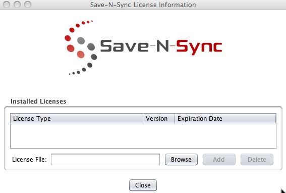 Save-N-Sync4 4.2 : Main window