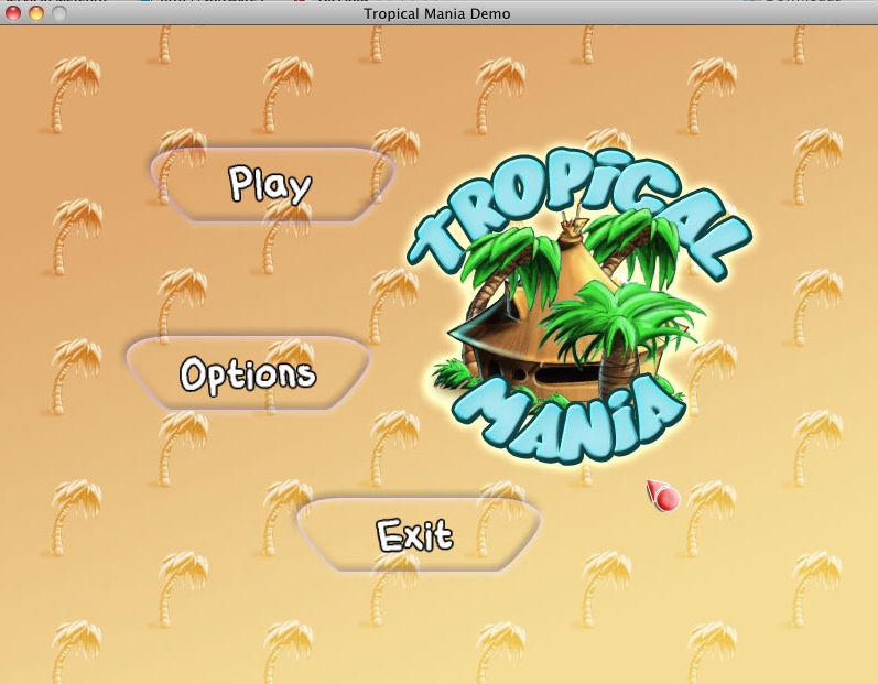 Tropical Mania 1.0 : Main menu
